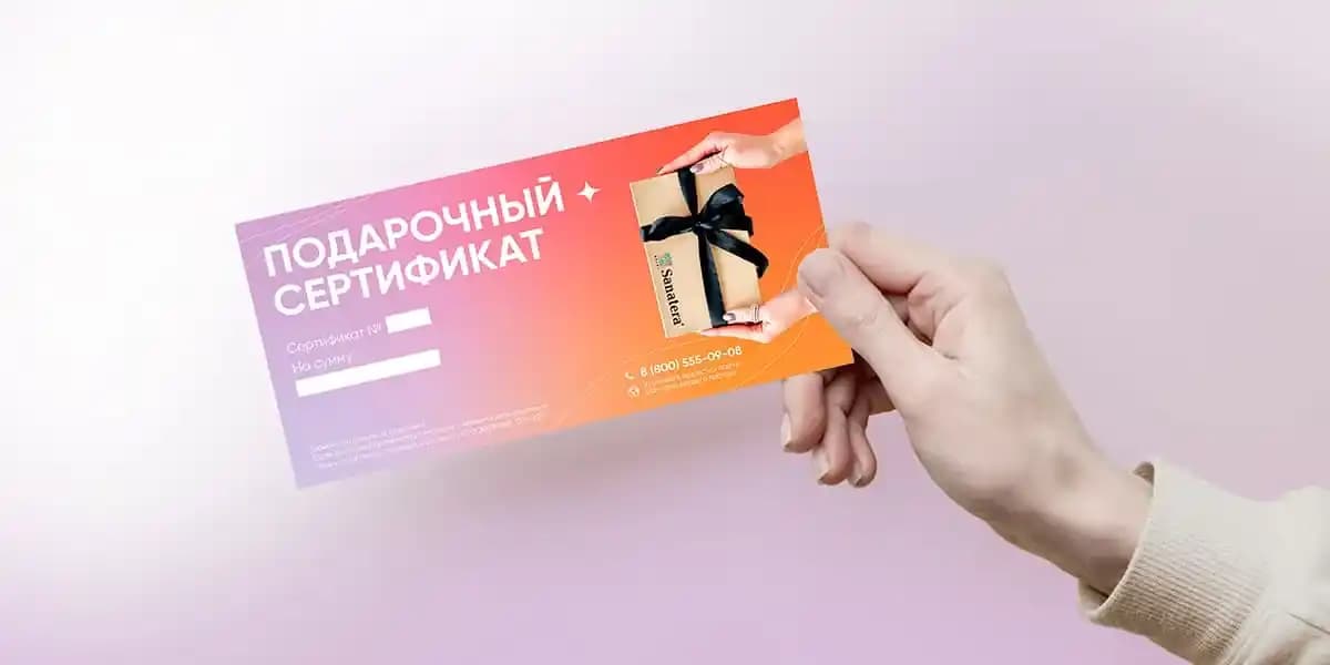 Подарочный сертификат. Санатера. Мед центры